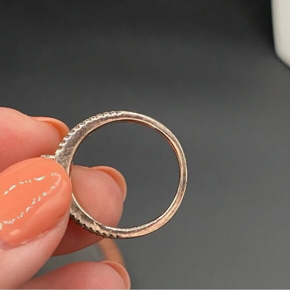 Rose Gold CZ Fashion Ring Size 8 - Picture 14 of 15
